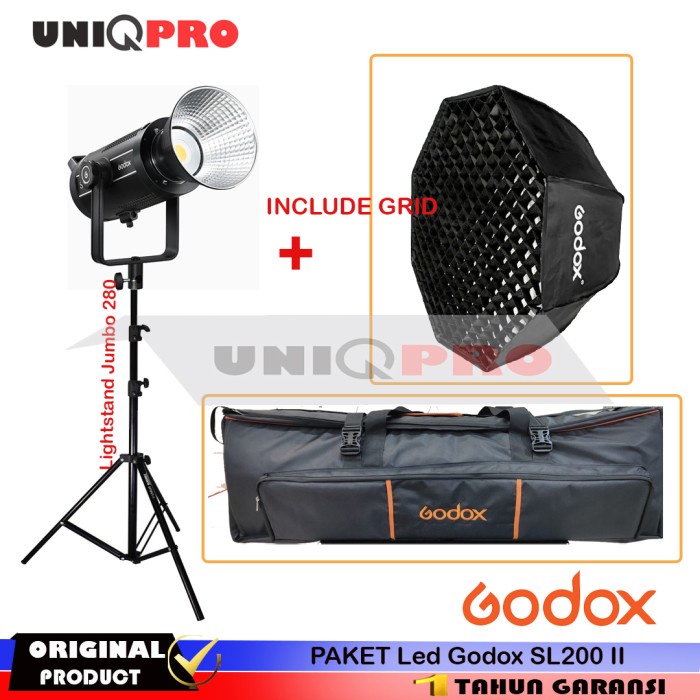Flash Paket Godox Sl200Ii Led Studio Sl200 Ii Sl 200 Ii Sl200W Ii