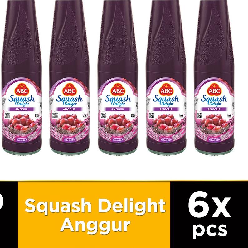 

◊ ABC Sirup Squash Delight Anggur 450 ml - Multi Pack 6 pcs ♥