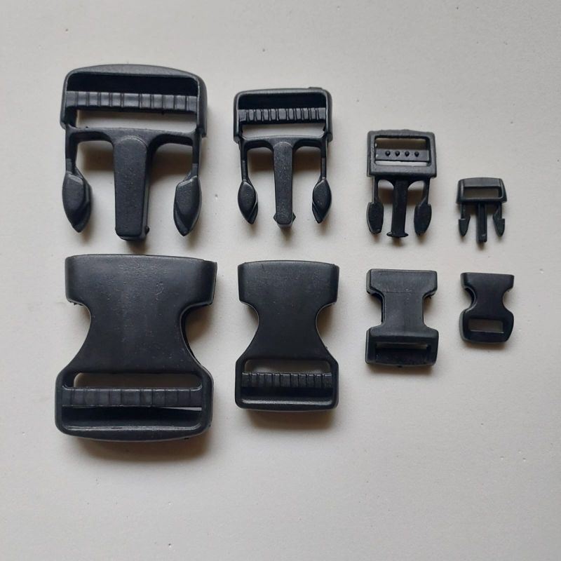 Buckle Plastik Kunci Sodok Plastik ukuran 1cm, 1.6cm, 2.5cm dan 4cm