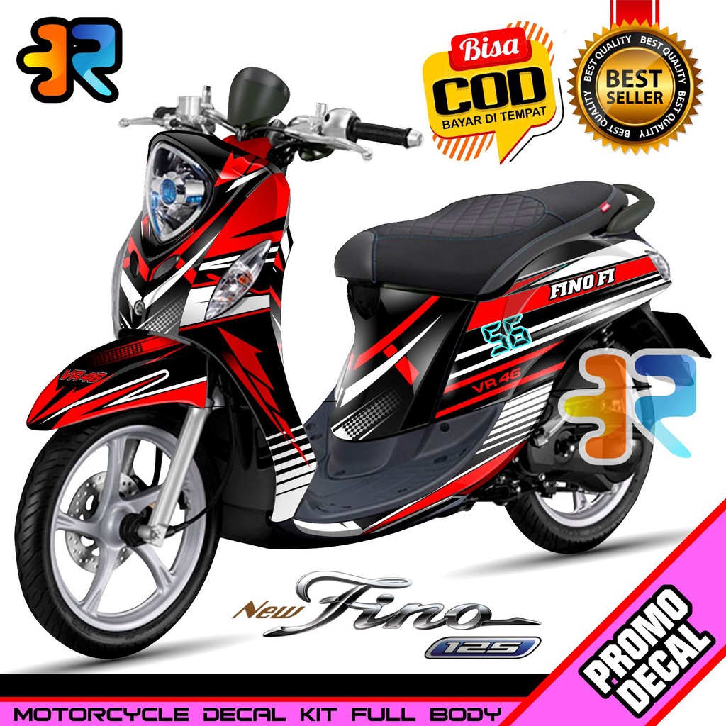 Decal Fino 125 New Stiker Full Body Variasi Desain Racing