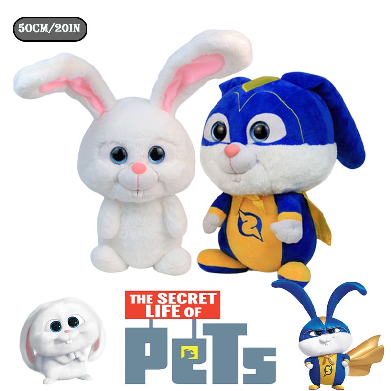 Hadiah Xmas The Secret Life Of Pets Snowball Plush Doll 20in/50cm Untuk Anak-Anak