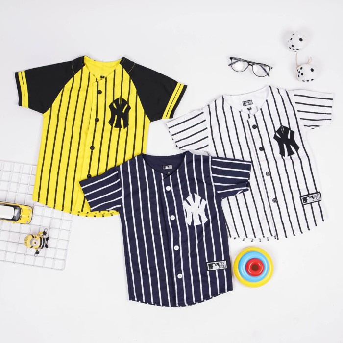 Bisa COD Jersey baseball/baju baseball anak Original Asli