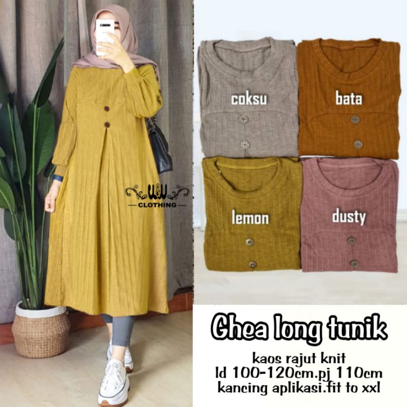 GHEA LONG TUNIK BY W&amp;W