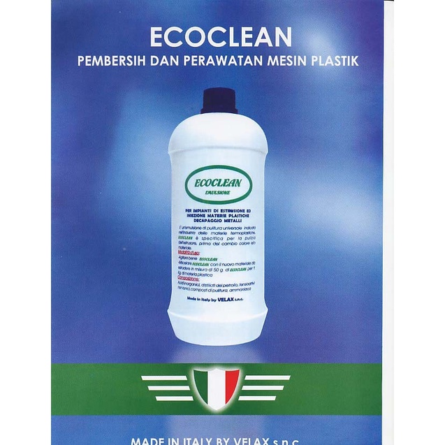 ECOCLEAN EMULSIONE PEMBERSIH MESIN PLASTIK SCREW BARREL INJECTION EXTR