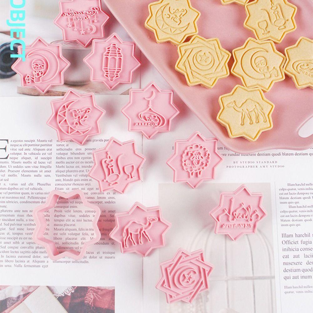 TOP 10pcs /set Kue Kering Eid Mubarak Dekorasi Ramadhan Mubarak Islam Muslim Festival Cookie Cutter