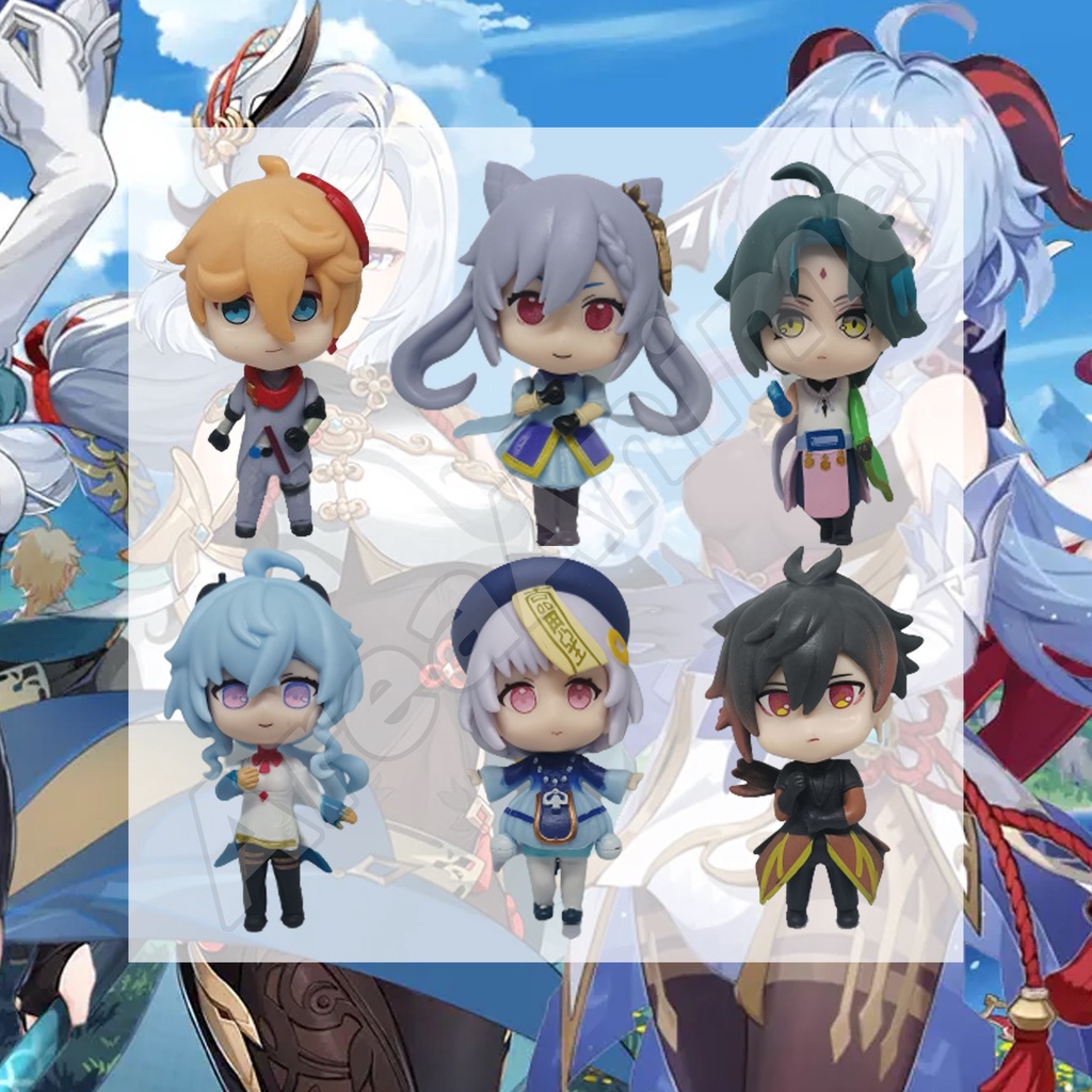 Action Figure Genshin Impact "Childe, Keqing, Xiao, Ganyu, Qiqi, Zhongli" - areaanime