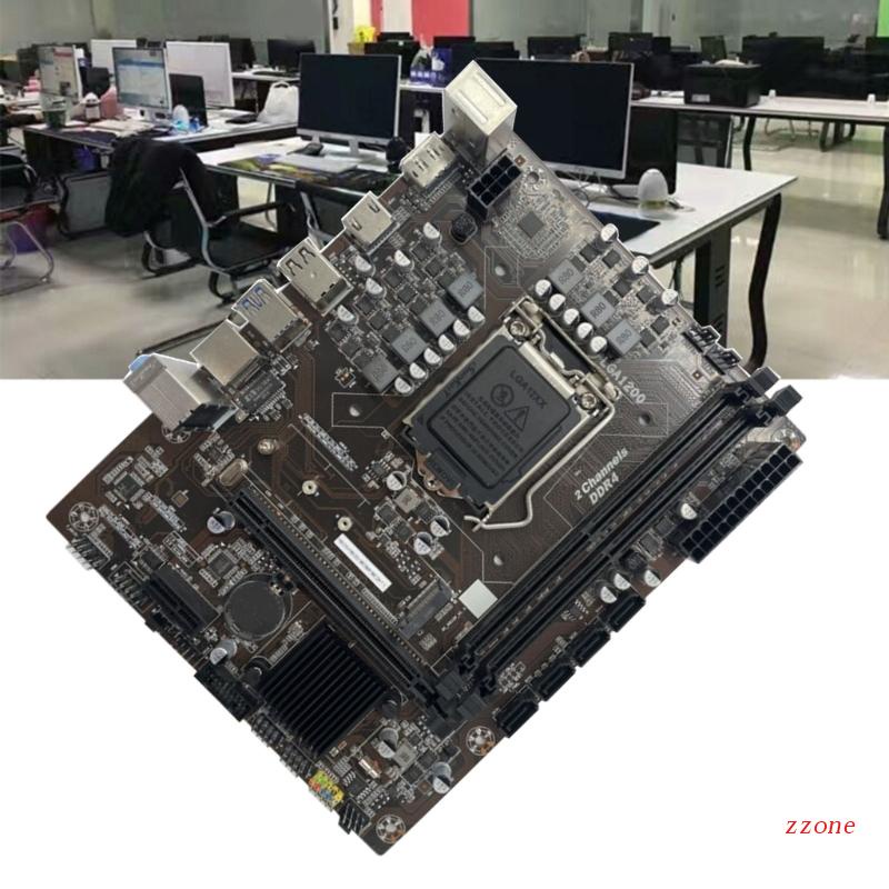 Zzz H510 Motherboard Komputer Desktop 2ddr4 Memory LGA1700 CPUI5 2133/2400/2666MHz RTL8111G/H 1000MB Lan