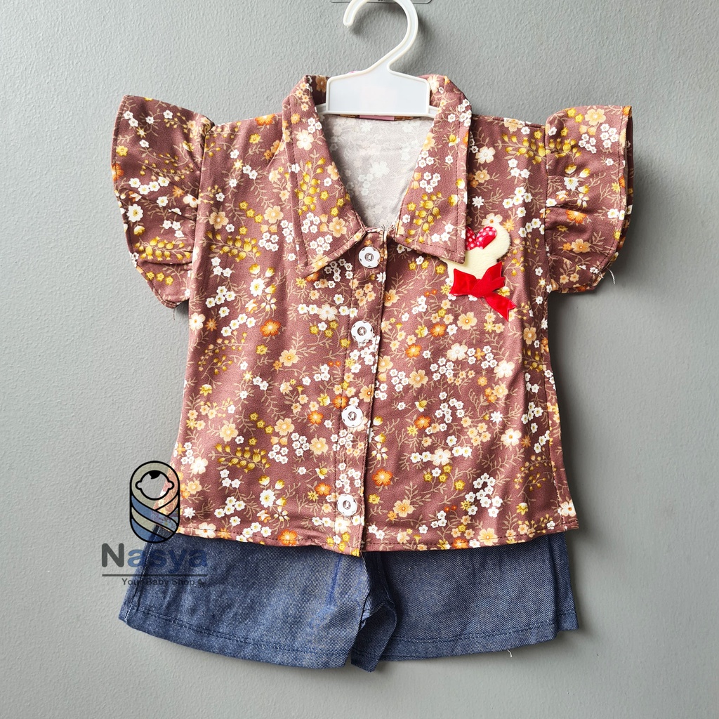 [SL-026] Setelan baju Anak Bayi Perempuan motif girl (3-12 bulan)