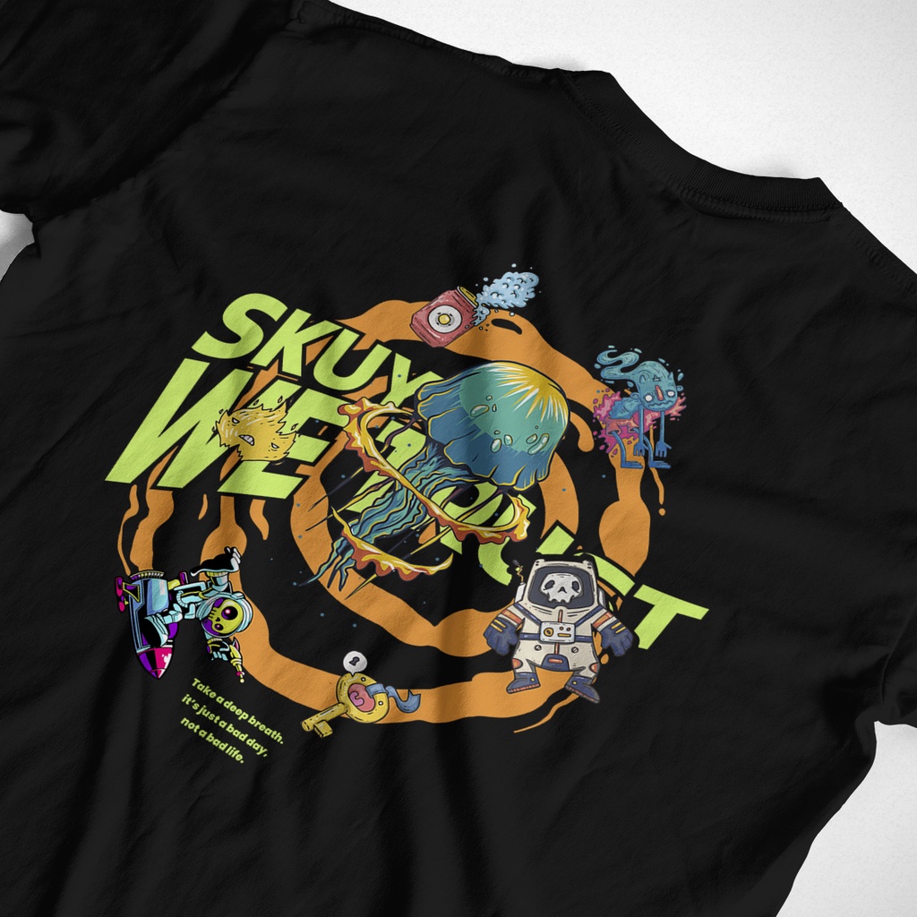 Skuy Kaos Dewasa Hitam Unisex | Vortex Skuy SKY162