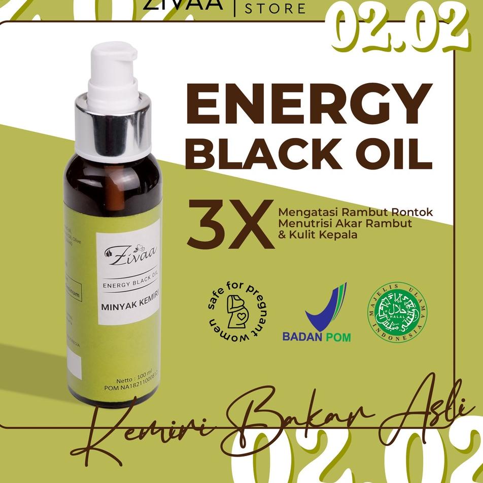 ♤ ZIVAA Minyak Kemiri Energy Black Oil Zivaa ▲