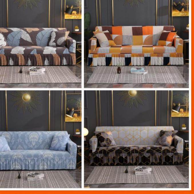 ➻ COVER SOFA MOTIF COVER SOFA STRECH SARUNG SOFA SOFA TAMU SARUNG SOFA 123SEATER SOFA MOTIF ✤
