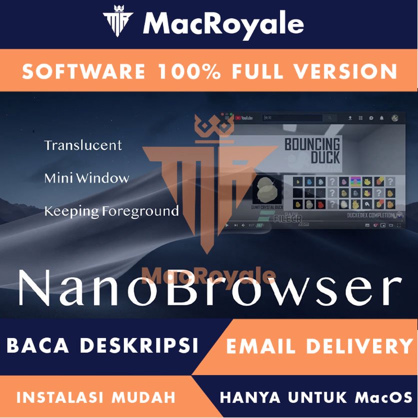 [MacOS] NanoBrowser Full Version Lifetime Full Garansi