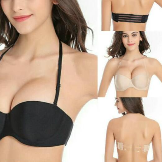 ◌ Kinarastorez - Bra busa Push Up seamless invisible strapless bh pesta tali transparan ✤
