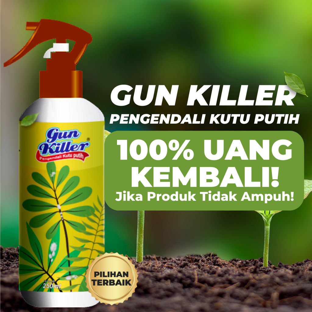 GUN Killer Pengendali Kutu Putih Pada Tanaman Obat Anti Hama Pembasmi Kutu Putih Efektif sangat ampuh