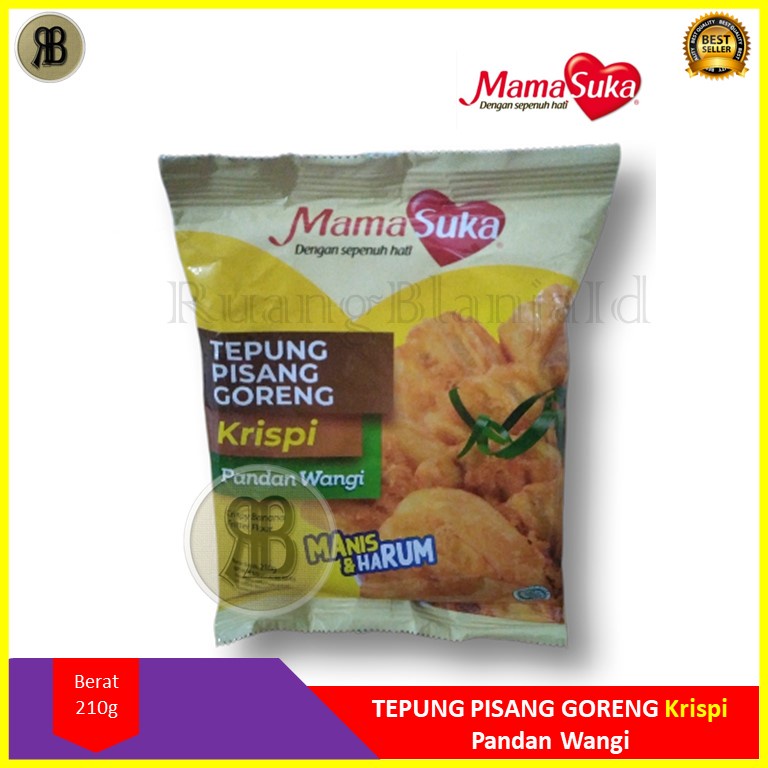 Tepung Pisang Goreng Krispi Pandan Wangi 210g