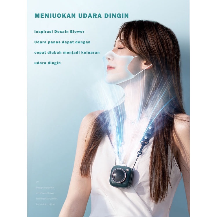 Kipas angin mini bentuk kamera/ kipas angin portable/kipas angin leher kalung Neck Fan