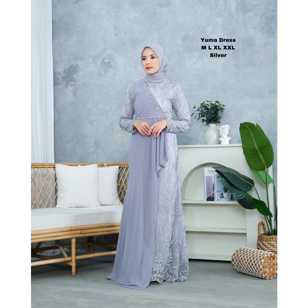 Gamis Pesta Payet Premium || Seragam Pesta Kekinian || Recomendasi Gamis Wisuda || Gamis Murah ~ DVN STYLE