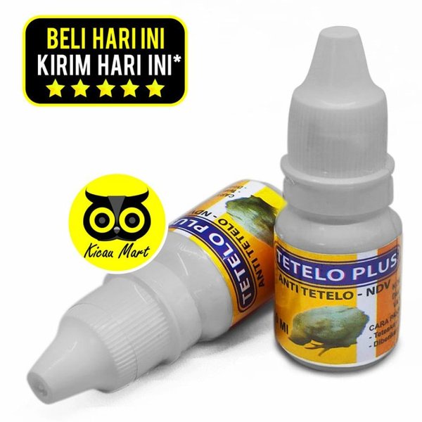 Tetelo Plus Cair Anti Tetelo NDV Kemasan Botol Obat Ayam Gangguan Syaraf Atasi Unggas Sakit Lemes Lesu Lumpuh Ngorok Pilek Sayap Terkulai Obat Tetelo Ayam Tamasindo
