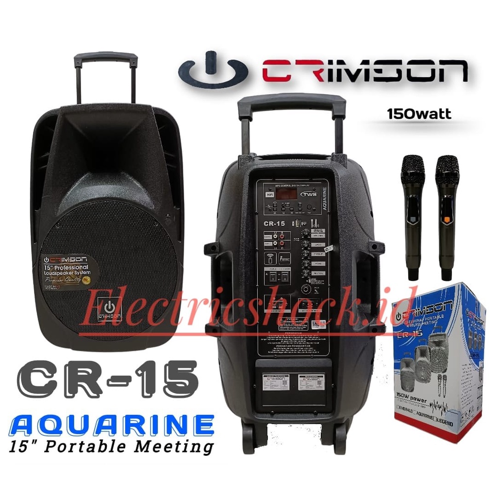 Speaker Meeting 15 Inch Crimson CR15/ Aquarine CR-15 Crimson/ CR 15 Aquarine Original