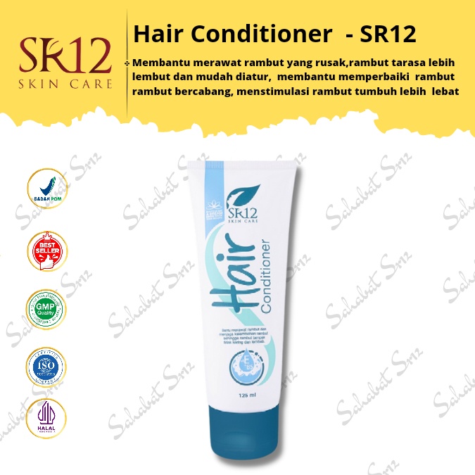 SR12 HAIR CONDITIONER / MELEMBUTKAN RAMBUT / KONDISIONER PENCEGAH KETOMBE / RAMBUT HITAM BERKILAU