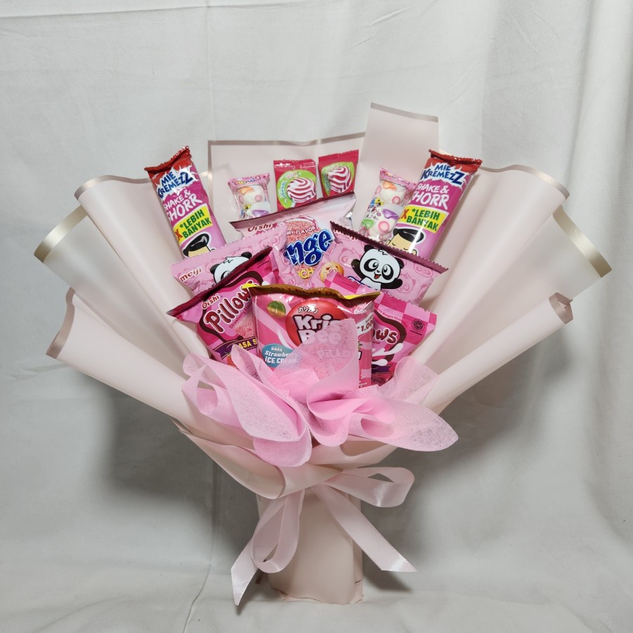 

bucket snack pink hadiah
