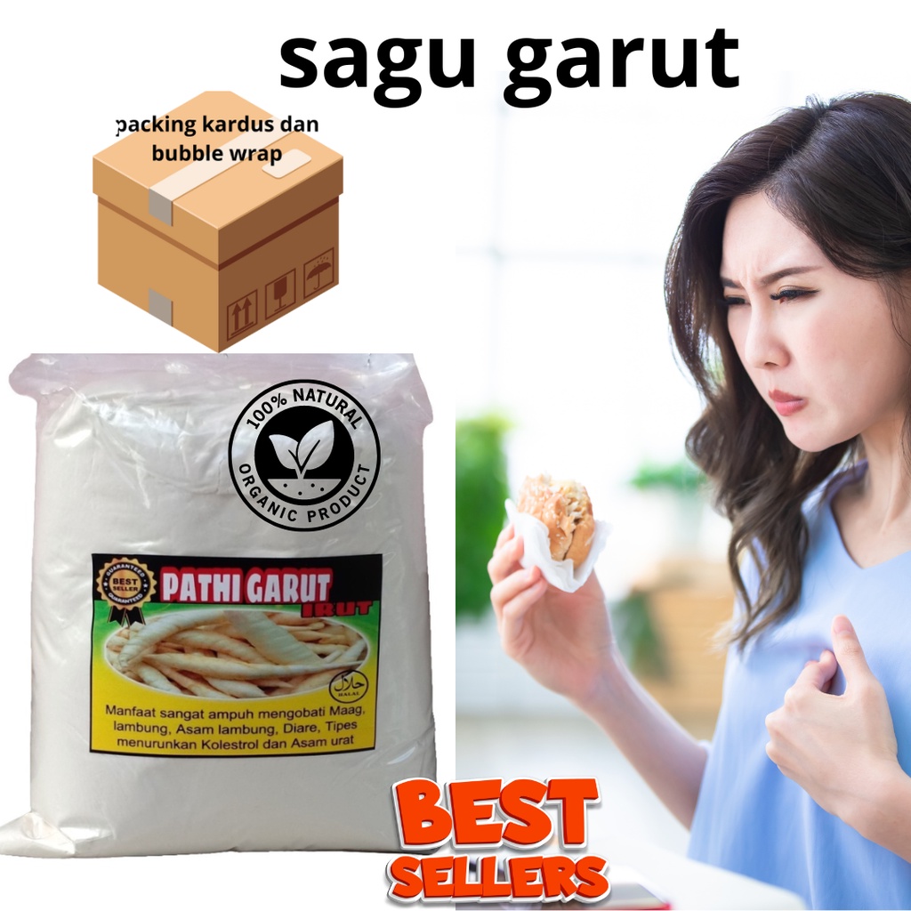 tepung sagu Garut asli#pathi irut#umbi garut Tepung Garut Obat Asam Lambung Tepung Angkrik