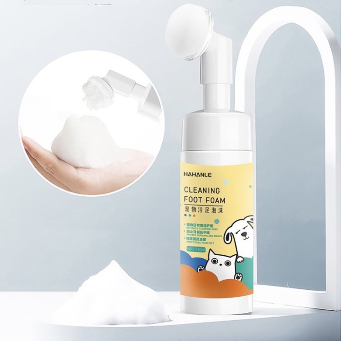 Paw cleaning foam pets anjing pembersih kaki sabun kucing hewan anabul telapak kaki pembersih telapak kaki anjing kucing