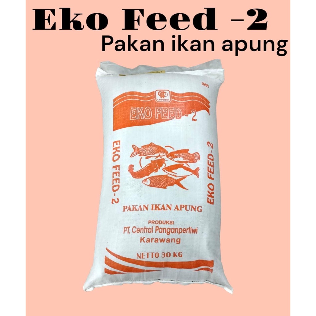 PELET APUNG EKO FEED -2 10 kg PAKAN Ikan Mas, Lele, Gurame, Bandeng