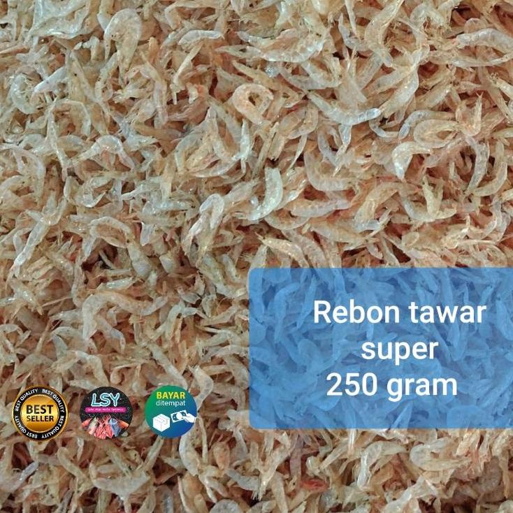 

Stok terbaru udang rebon tawar super ( asli tawar ) 250gr