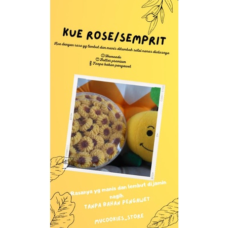 

Kue rose / kue kering rose / kue semprit / kue semprit nanas