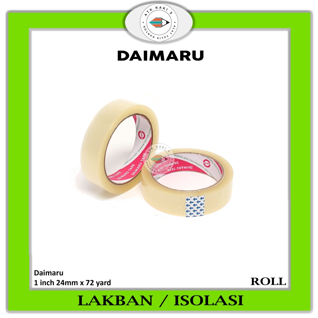 

DAIMARU - Lakban / Selotip Isolasi Varian 1 inch x 72 yard - ROLL