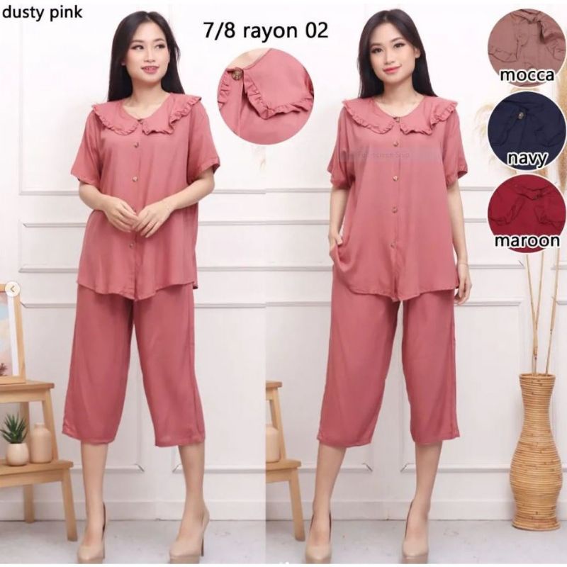 ONE SET WANITA KOREAN STYLE || SETELAN WANITA KRINGKEL || SETELAN LENGAN PENDEK WANITA