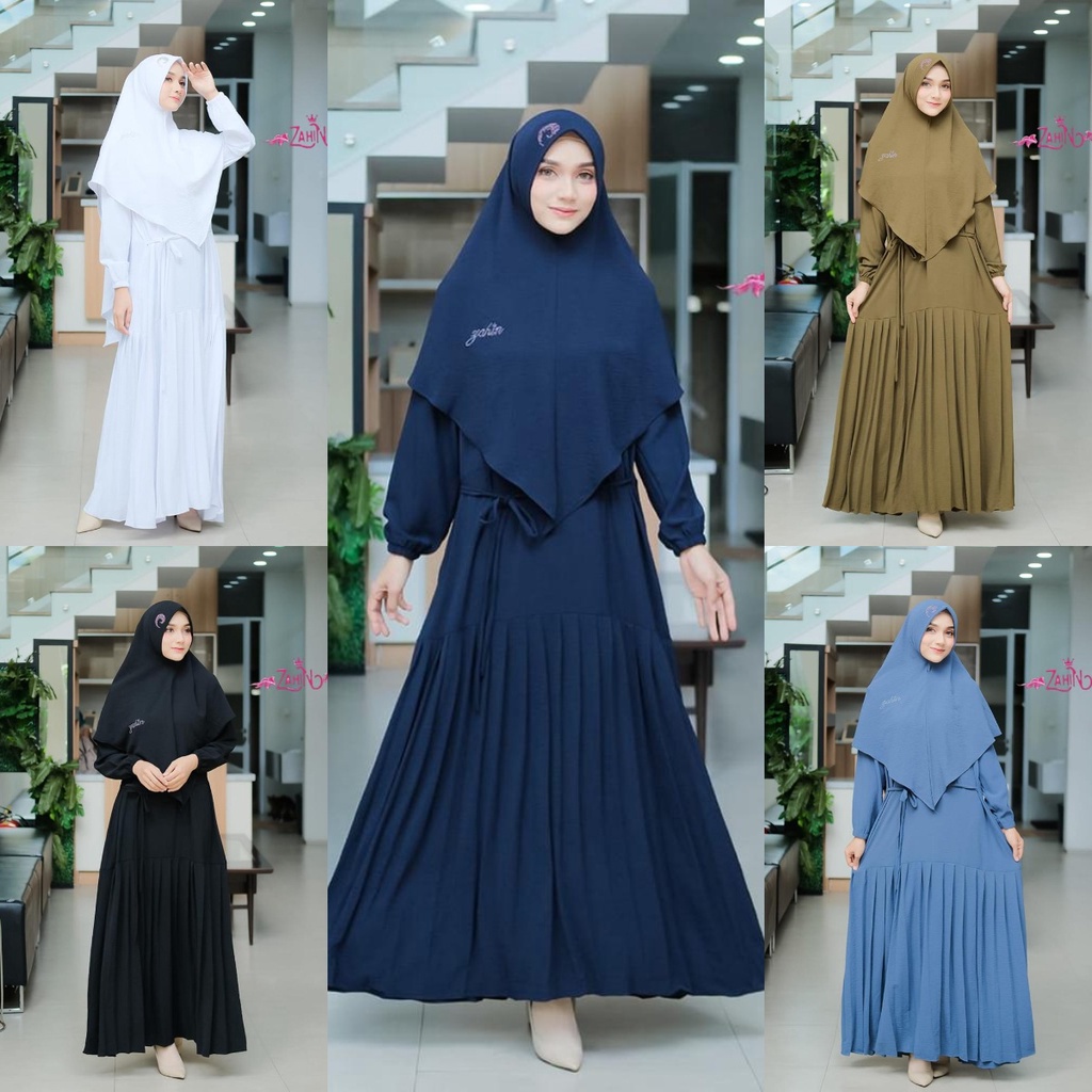 GAMIS AMEENA LIORA ZAHIN SET KHIMAR SYARI MUSLIMAH FASHION STYLE MODIS MODERN WANITA HQ OOTD