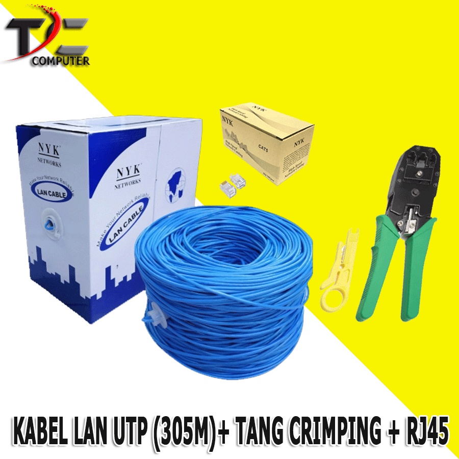 KABEL LAN UTP CAT 5e NYK 305 METER / LAN UTP CAT5e NYK