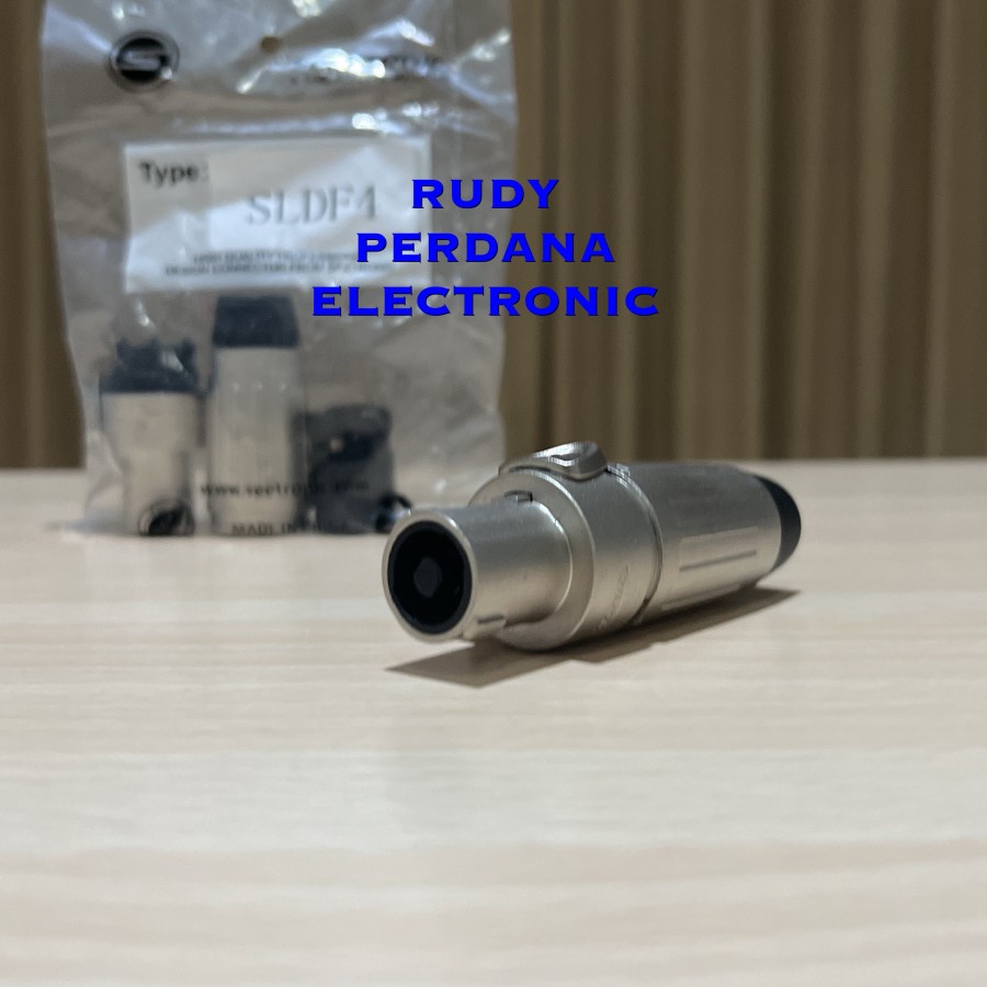 JACK JEK SPEAKON SPIKON MALE 4 PIN SEETRONIC SLDF4 BESI FULL METAL