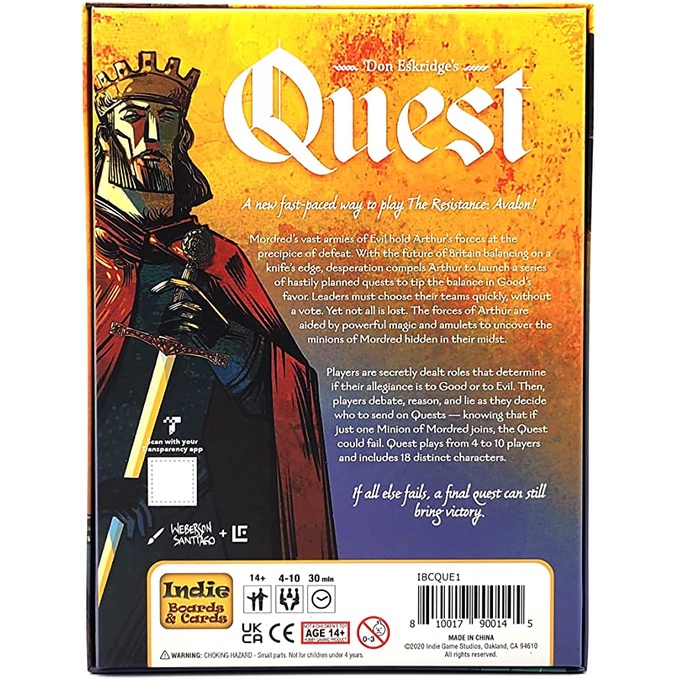 Quest Board Games Card Game Don Eskridge 2021