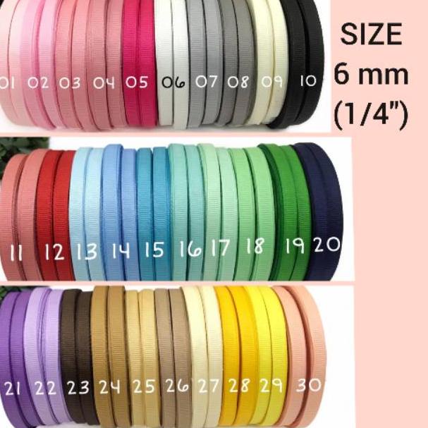 

X40 20 YARD - 0.6 CM | PITA GROSGRAIN IMPORT GGF (1/4") NEW ARRIVAL ㅫ