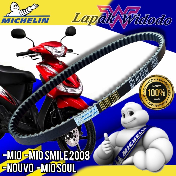 l michelin v-belt mio 2008 nouvo mio lama mio soul 110 van belt v belt vanbelt lapak widodo