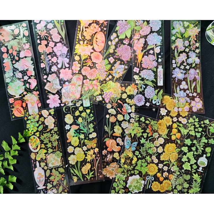

STICKER FLOWER PLANT 3D Timbul Journaling/Scrapbook