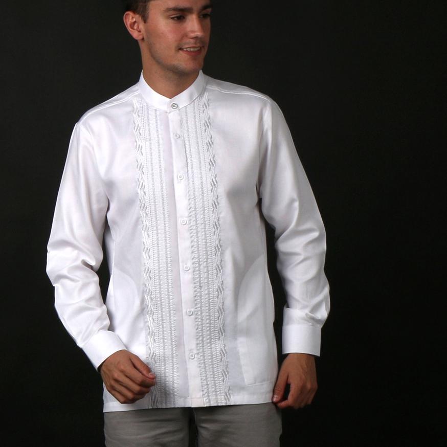 ➱ Casella Baju Koko Pria Lengan Panjang Exclusive Premium | Baju Koko Putih Lengan Panjang 9744 ➼