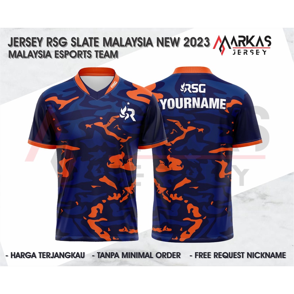 JERSEY BAJU KAOS RSG SLATE MY MALAYSIA NEW 2023 MPL MALAYSIA SEASON 11 MOBILE LEGENDS FREEFIRE AOV F