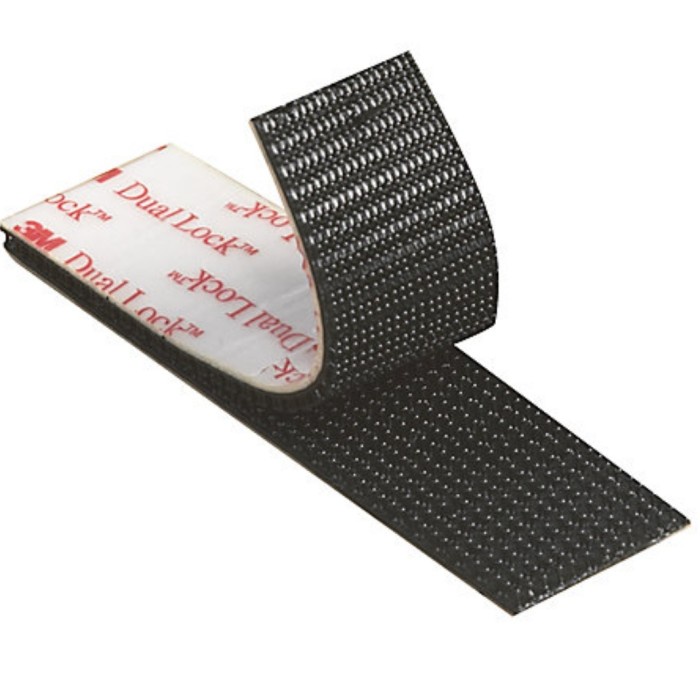 

Terlaris 3M Dual Lock Reclosable Fastener Black 1In X 100Cm Velcro Double Tape
