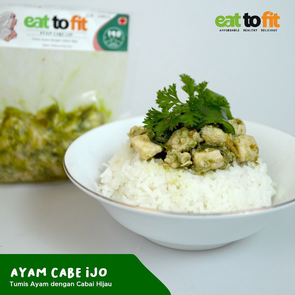 AYAM CABE IJO MAKANAN SEHAT KELUARGA FROZEN FOOD  EAT TO FIT 100 gr