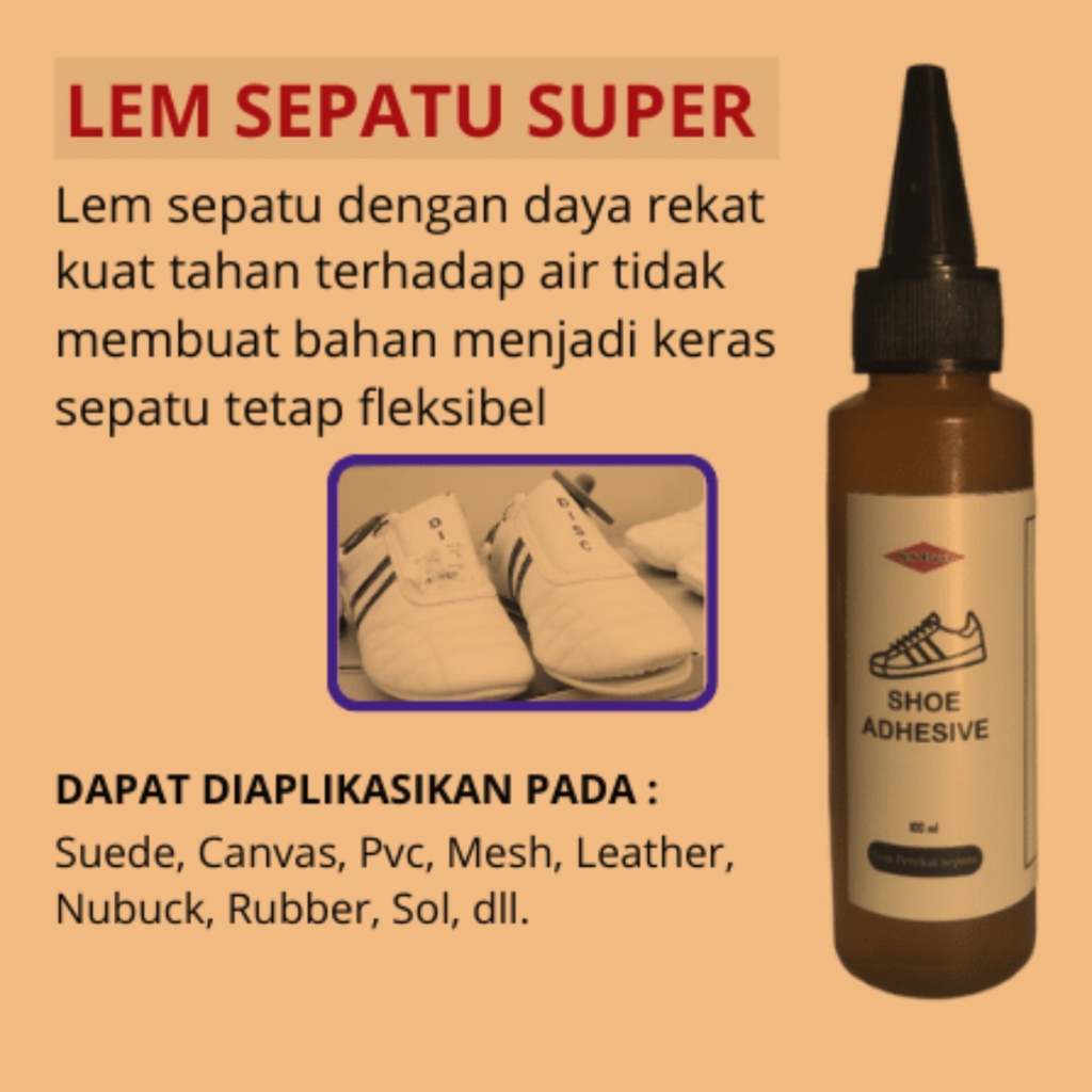 Lem Sepatu Super Kuat Midsole Outsole Uppersole Shoes Shoe Adhesive Glue 50 ml ugd kodhijah