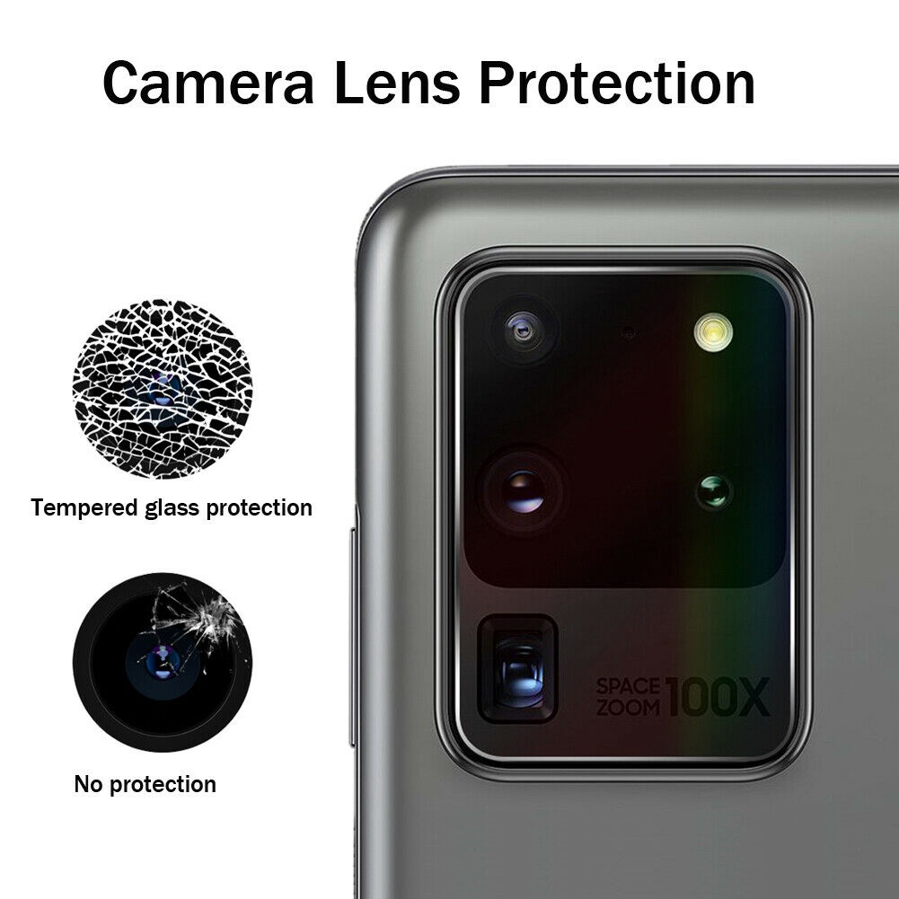 2pcs Kaca Lensa Kamera Kualitas Tinggi Untuk Samsung Galaxy S20 S20+Ultra, Tempered glass, Lensa Kaca Pelindung, Ready stock/Penjualan Panas