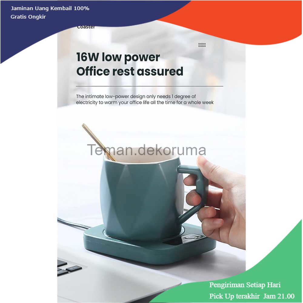 TD - GLS PURRINI Tatakan Pemanas Gelas Coffee Cup Warmer Heating Pad Coaster - WJ-NB03