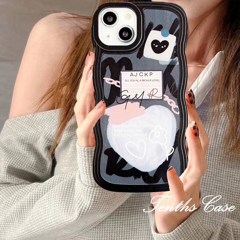 Redmi 12C A1 10C 10A 10 9 9A 9C 9T Note 12 11 Pro+11s 11 10s 10 9s 9 8 Pro Poco X4Pro X3 Pro X3NFC M3 M4 F3 Mi11 Lite 10TPro Merek Fanshion Doodle Love Phone Case