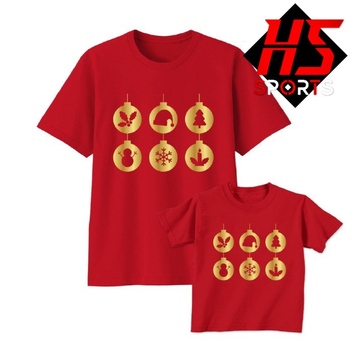 KAOS NATAL ORNAMEN - BAJU NATAL CHRISTMAS ORNAMEN LUCU - TSHIRT NATAL