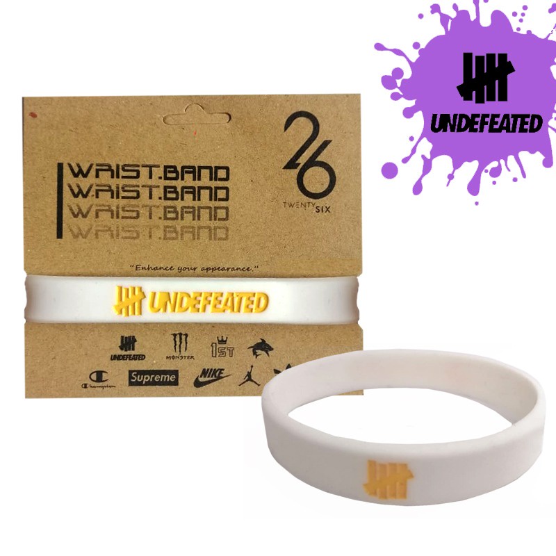 NEW GELANG TANGAN PRIA ORI UNDEFEATED WHITE s