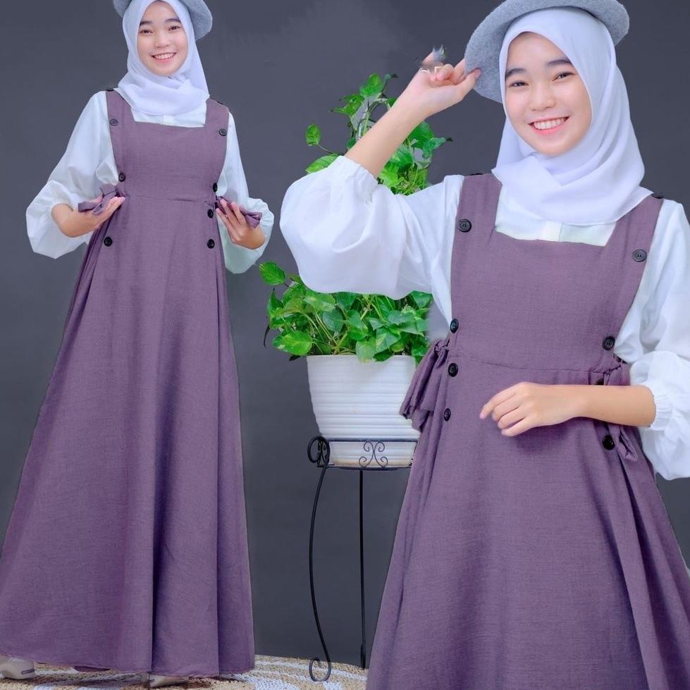 Gamis anak perempuan/gamis rompi/pakaian anak perempuan terbaru2022 (KODE 715)